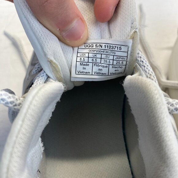 UGG LA CLOUD LOW TRAINER White SNEAKERS SHOES US 8.5,Comfort,Atletic,Women's - Picture 4 of 16